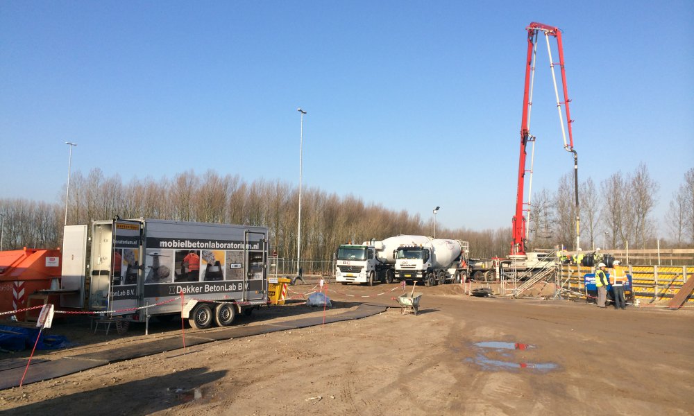 Mobiel betonlaboratorium